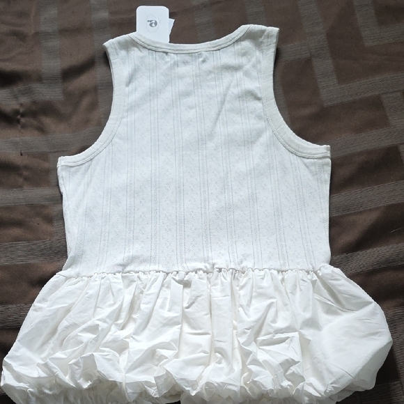 Elodie White Ruffle Sleeveless Top - Picture 6 of 9